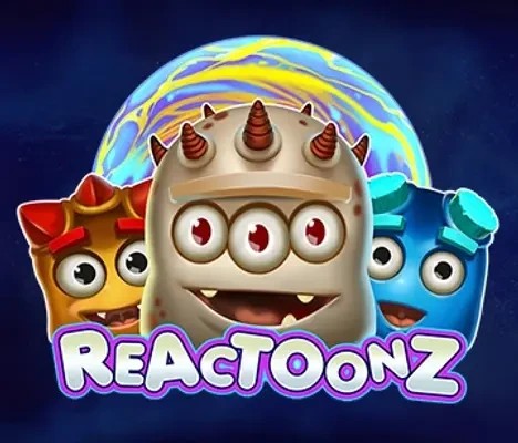 Reactoonz by Play'n GO, showcased at robocatgreece.gr – game logo