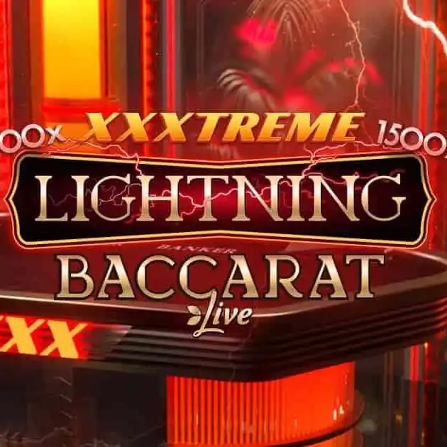 XXXtreme Lightning Baccarat slot visual from Evolution available on robocatgreece.gr